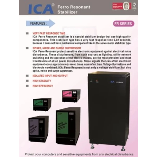 Voltage Stabilizer Listrik ICA FR-3000 (3000VA - Ferro Resonant Stabilizer)